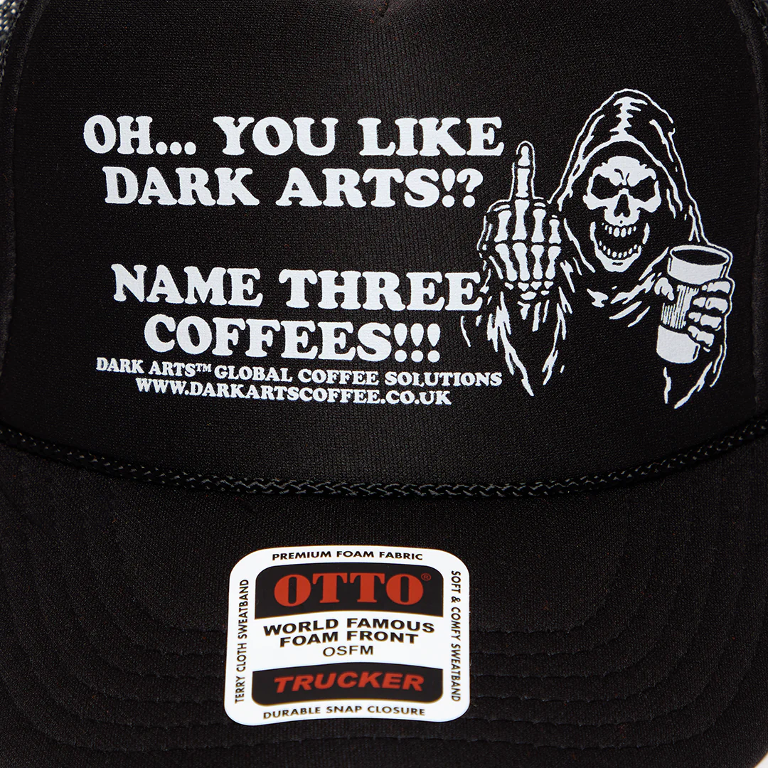 NAME THREE TRUCKER CAP - Black - Image 2