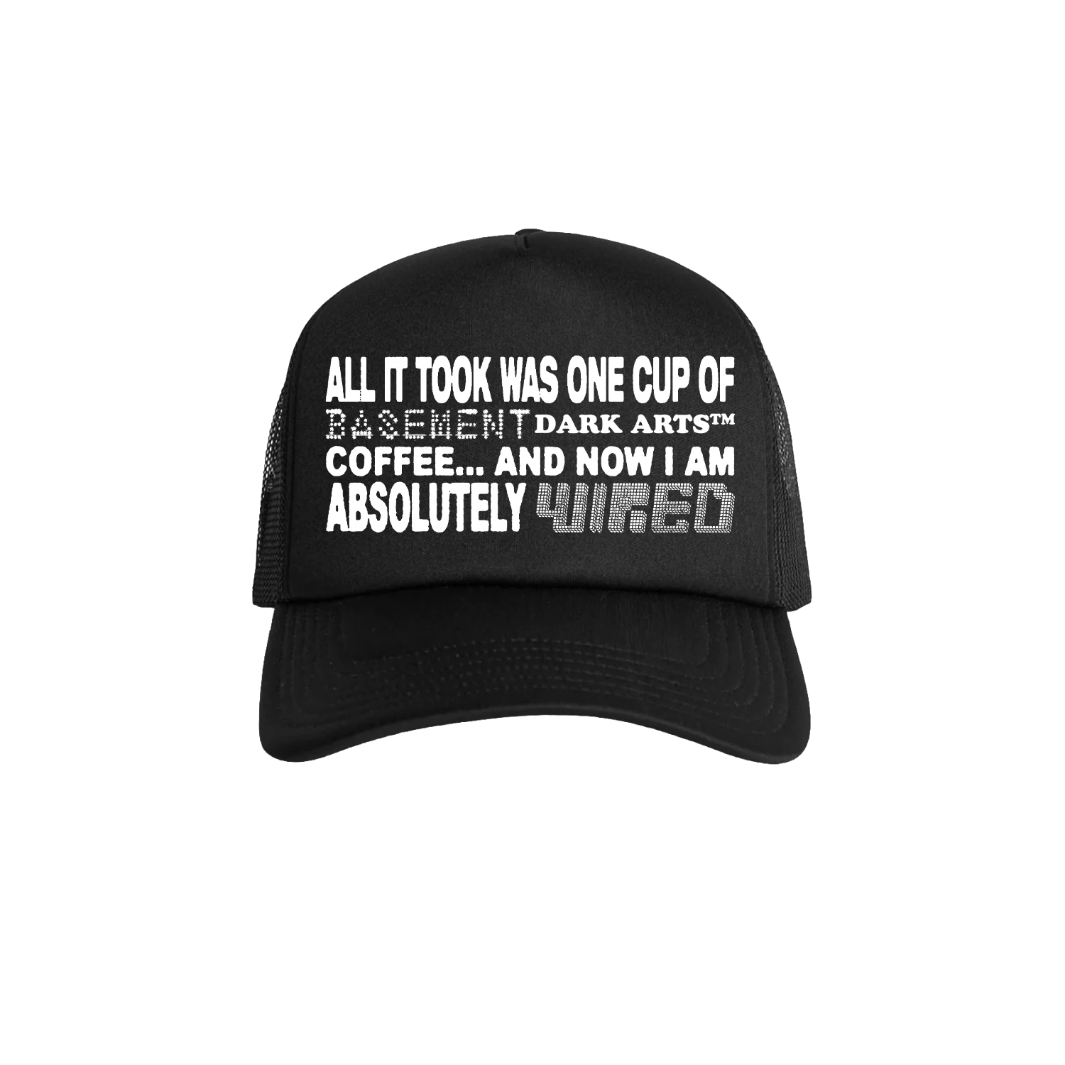 WIRED TRUCKER CAP - Black